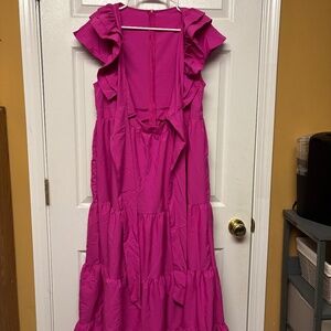 Hot Pink Shein Dress